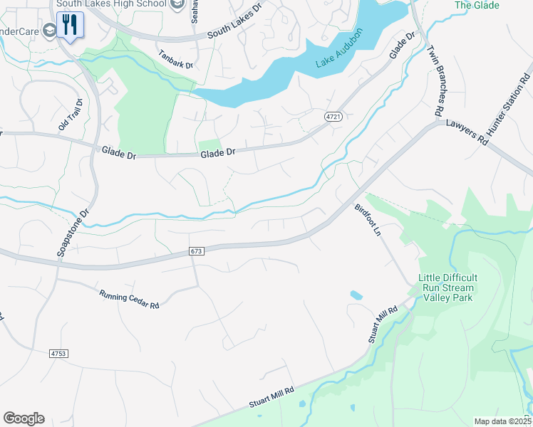map of restaurants, bars, coffee shops, grocery stores, and more near 11224 Leatherwood Drive in Reston