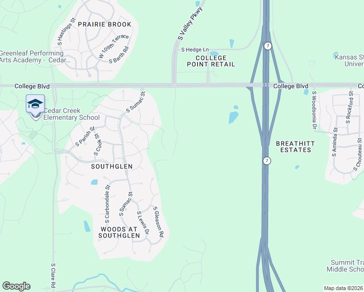 map of restaurants, bars, coffee shops, grocery stores, and more near 23940 West 112th Terrace in Olathe