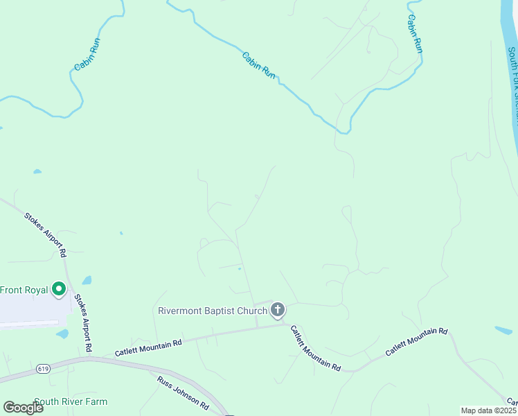 map of restaurants, bars, coffee shops, grocery stores, and more near 442 Corron Drive in Front Royal