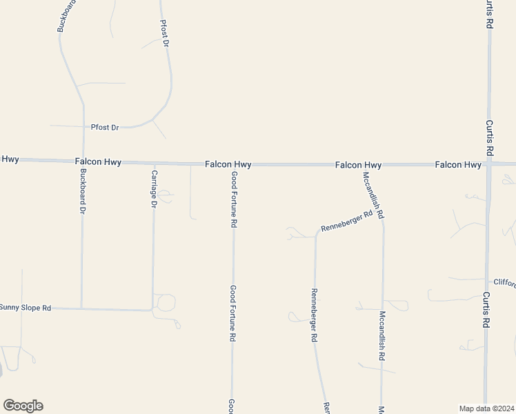 map of restaurants, bars, coffee shops, grocery stores, and more near 6355 Good Fortune Road in Peyton