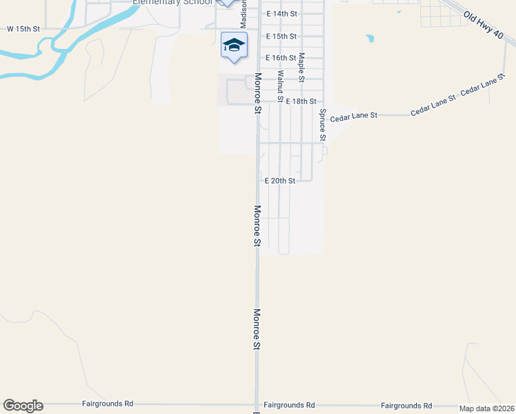 map of restaurants, bars, coffee shops, grocery stores, and more near Monroe St in Ellis