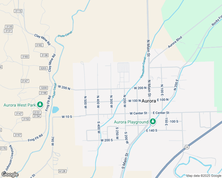 map of restaurants, bars, coffee shops, grocery stores, and more near North 300 West in Aurora