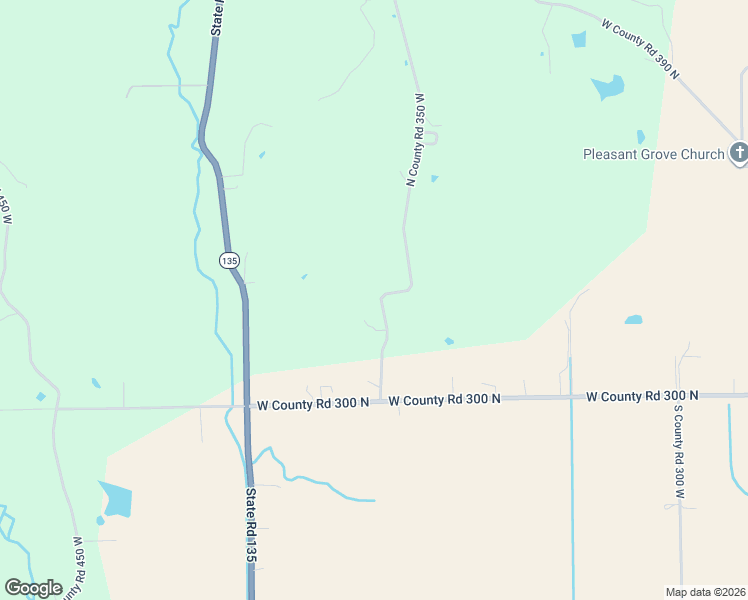 map of restaurants, bars, coffee shops, grocery stores, and more near 3321 North County Road 350 West in Brownstown
