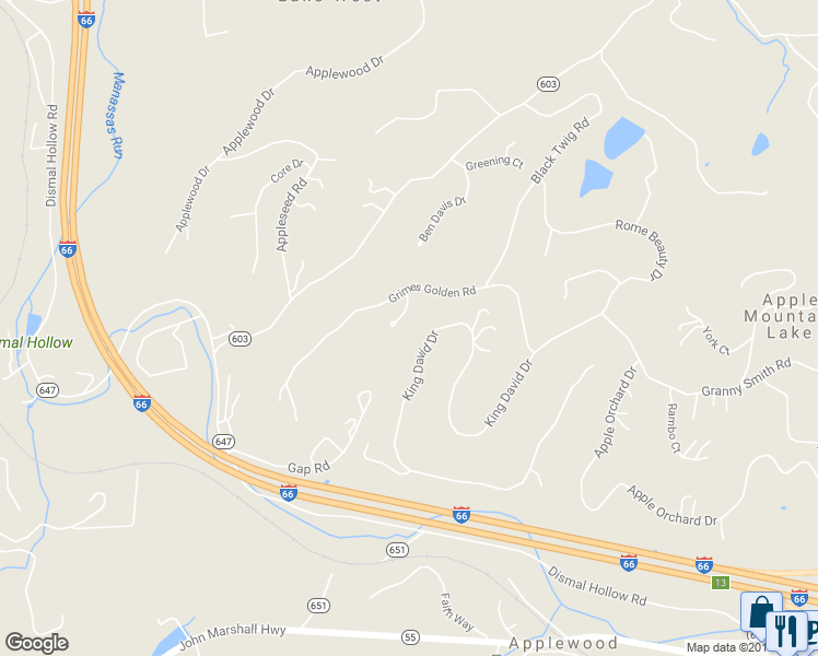 map of restaurants, bars, coffee shops, grocery stores, and more near 51 Winesap Court in Linden