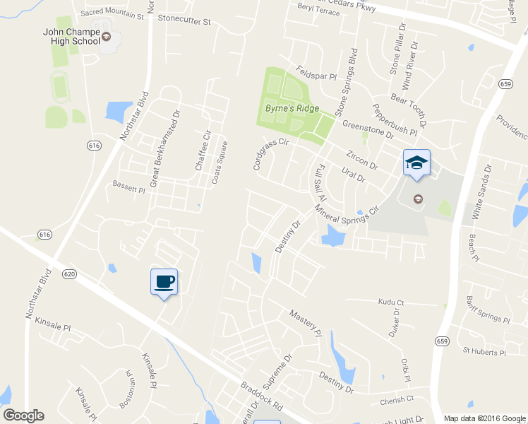 map of restaurants, bars, coffee shops, grocery stores, and more near Apatite Square in Aldie