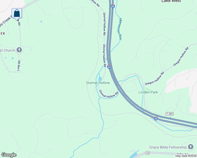 map of restaurants, bars, coffee shops, grocery stores, and more near 948 Dismal Hollow Road in Front Royal
