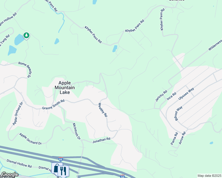 map of restaurants, bars, coffee shops, grocery stores, and more near 428 Wealthy Road in Linden