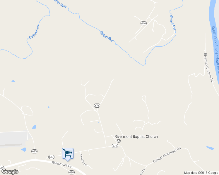 map of restaurants, bars, coffee shops, grocery stores, and more near 515 Corron Drive in Front Royal