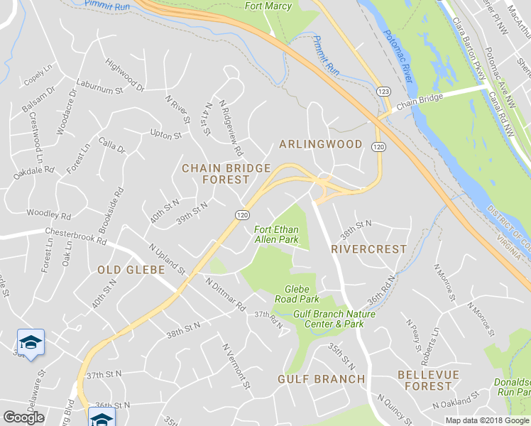 map of restaurants, bars, coffee shops, grocery stores, and more near 3806 North Ridgeview Road in Arlington
