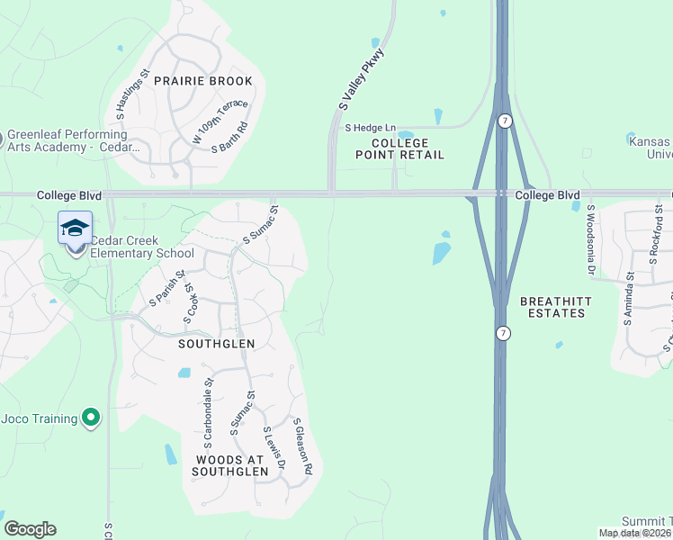 map of restaurants, bars, coffee shops, grocery stores, and more near 23940 West 112th Terrace in Olathe