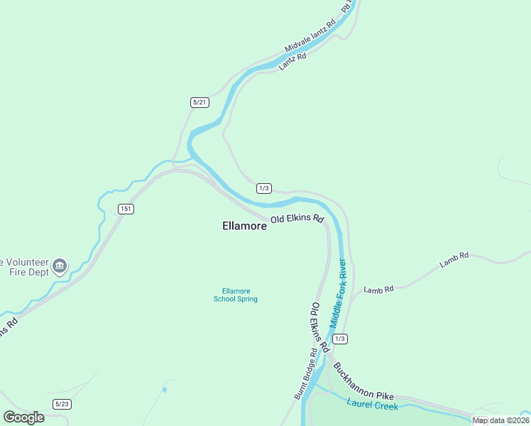 map of restaurants, bars, coffee shops, grocery stores, and more near 10635 Old Elkins Road in Ellamore