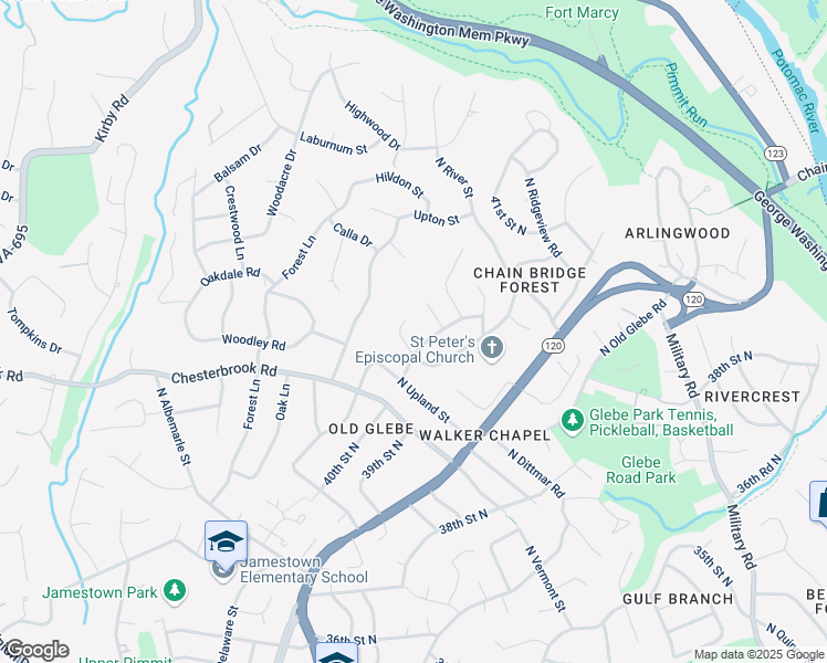 map of restaurants, bars, coffee shops, grocery stores, and more near 4013 North Tazewell Street in Arlington
