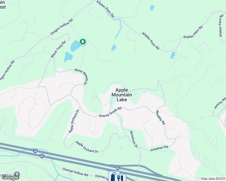 map of restaurants, bars, coffee shops, grocery stores, and more near 15 Crab Apple Court in Linden