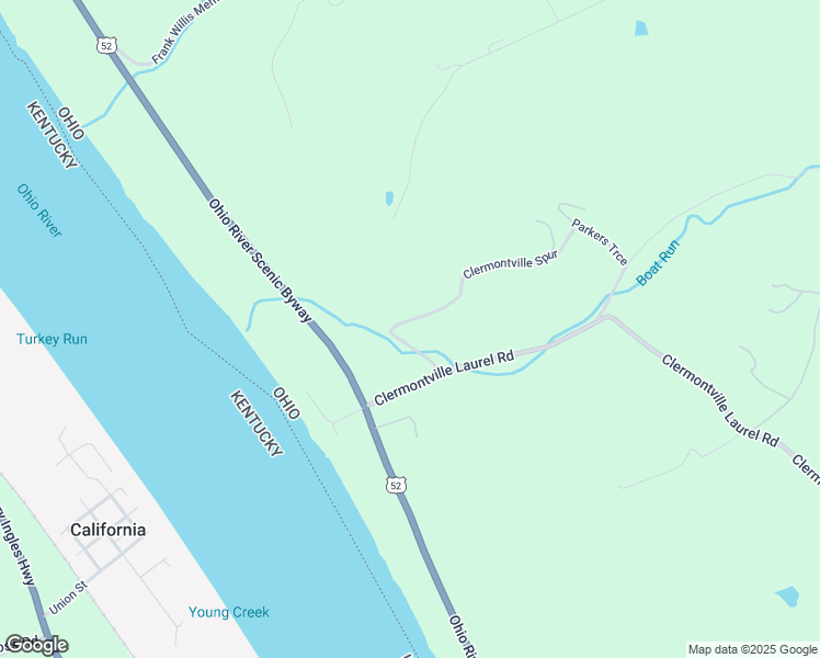 map of restaurants, bars, coffee shops, grocery stores, and more near 1380 Clermontville Spur in New Richmond