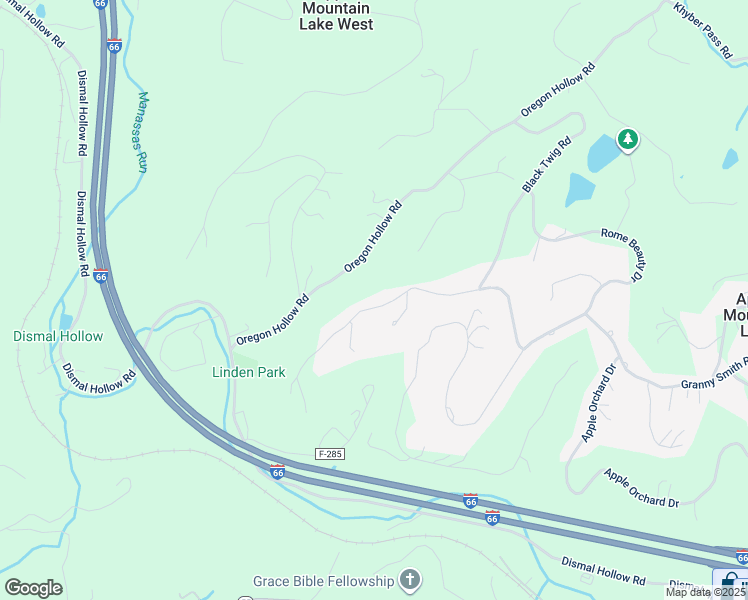 map of restaurants, bars, coffee shops, grocery stores, and more near 450 Grimes Golden Road in Apple Mountain Lake