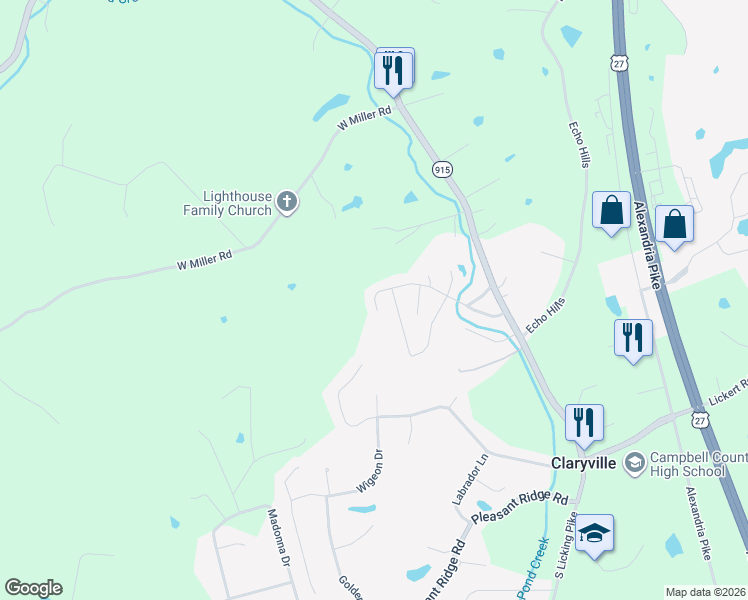map of restaurants, bars, coffee shops, grocery stores, and more near 618 Alysheba Drive in Alexandria