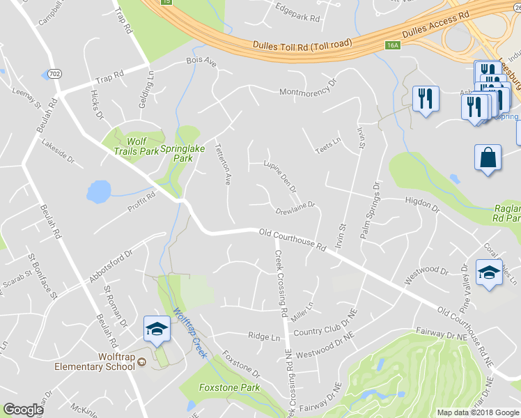 map of restaurants, bars, coffee shops, grocery stores, and more near 9081 Best Bower Court in Vienna