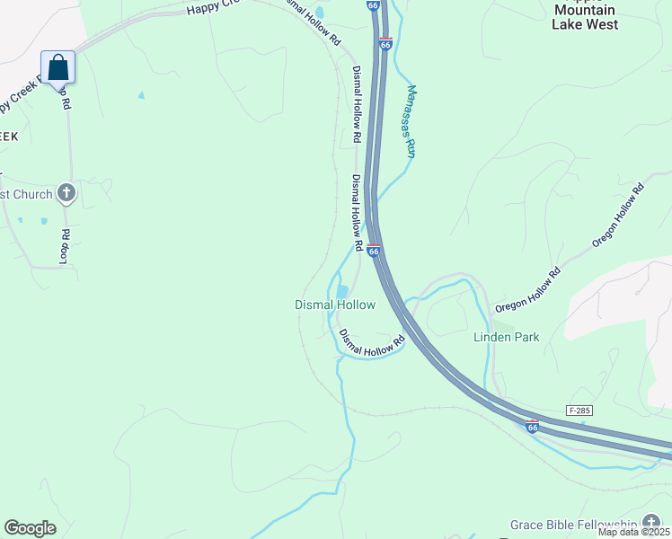 map of restaurants, bars, coffee shops, grocery stores, and more near 940 Dismal Hollow Road in Front Royal
