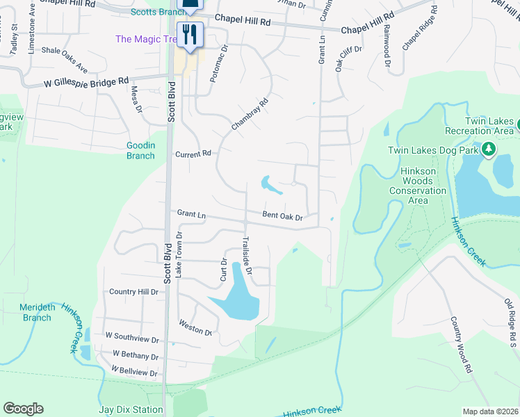 map of restaurants, bars, coffee shops, grocery stores, and more near 2807 Royal Oak Court in Columbia