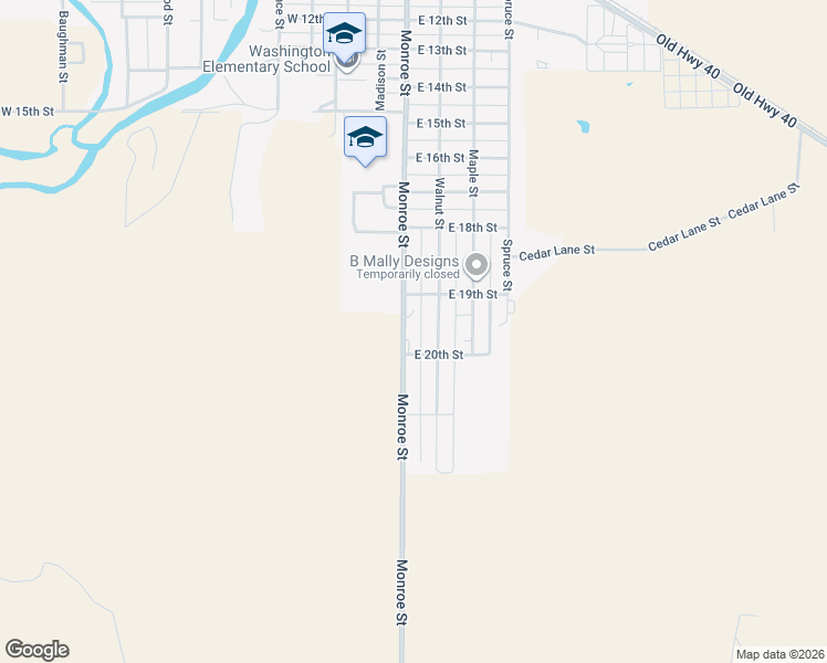 map of restaurants, bars, coffee shops, grocery stores, and more near 1901-2119 Monroe Street in Ellis