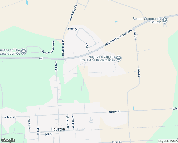 map of restaurants, bars, coffee shops, grocery stores, and more near 483 Abagail Circle in Milford