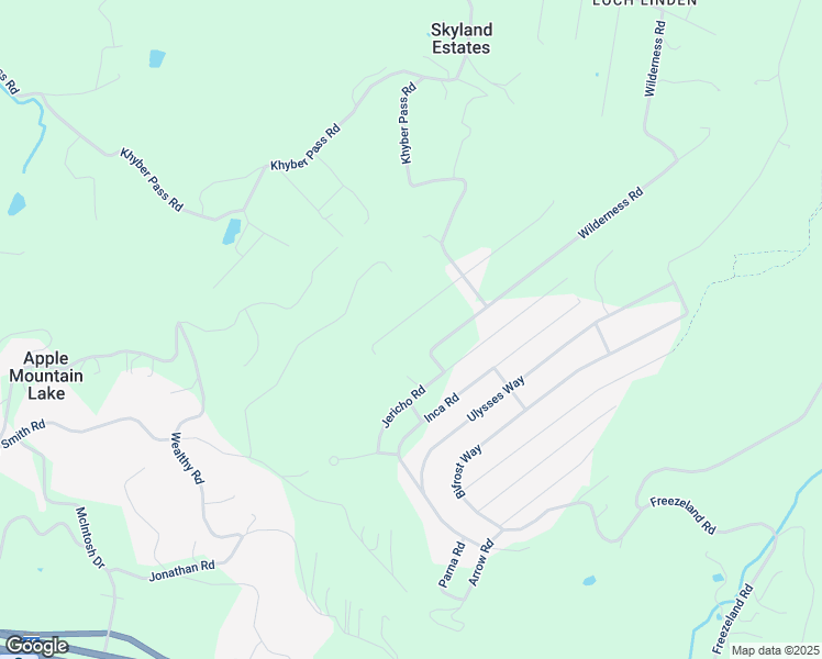 map of restaurants, bars, coffee shops, grocery stores, and more near 68 Blue Sky Road in Linden