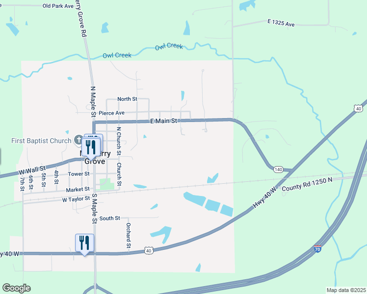 map of restaurants, bars, coffee shops, grocery stores, and more near 514 King Street in Mulberry Grove