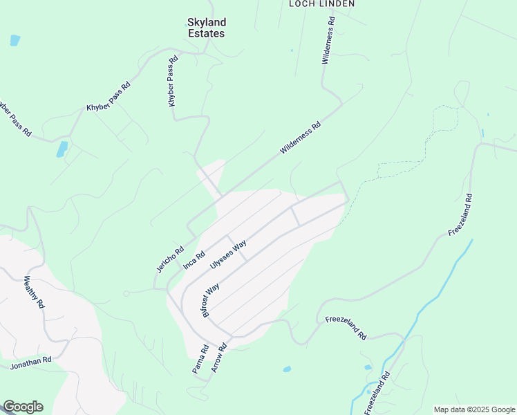 map of restaurants, bars, coffee shops, grocery stores, and more near 415 Inca Road in Linden