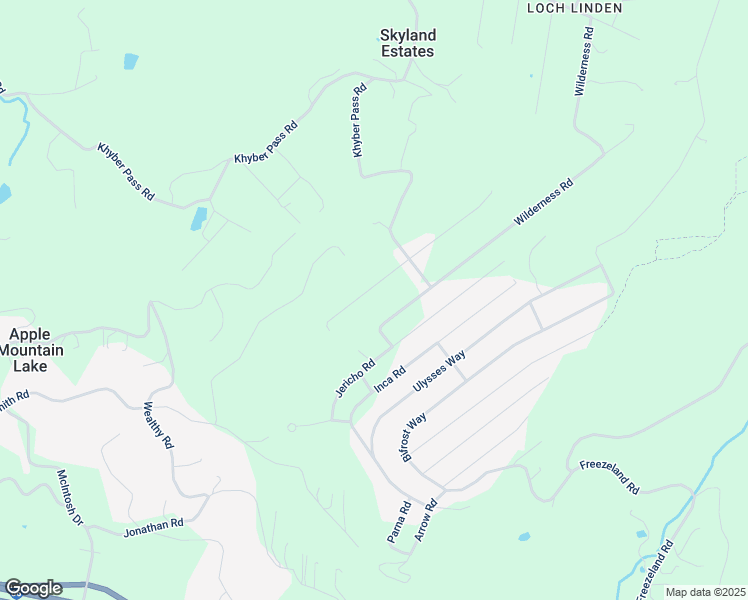 map of restaurants, bars, coffee shops, grocery stores, and more near 110 Blue Sky Road in Linden