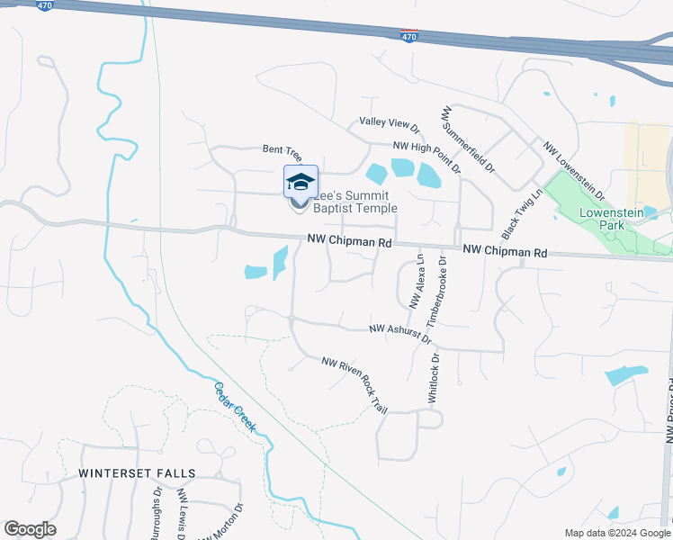 map of restaurants, bars, coffee shops, grocery stores, and more near 608 Northwest Westvale Circle in Lee's Summit