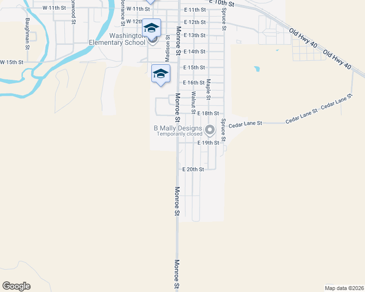 map of restaurants, bars, coffee shops, grocery stores, and more near 1901 Monroe Street in Ellis