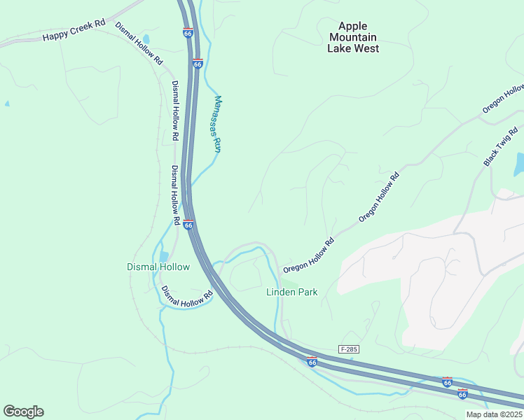 map of restaurants, bars, coffee shops, grocery stores, and more near 36 Applewood Drive in Front Royal