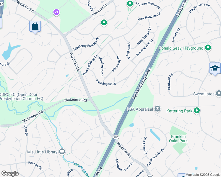 map of restaurants, bars, coffee shops, grocery stores, and more near 2803 Classic Court in Herndon