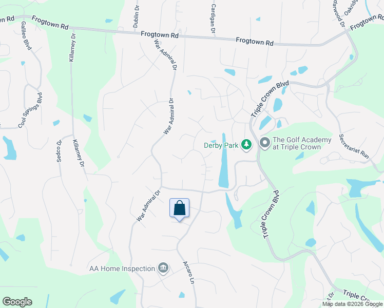 map of restaurants, bars, coffee shops, grocery stores, and more near 10843 Arcaro Lane in Union