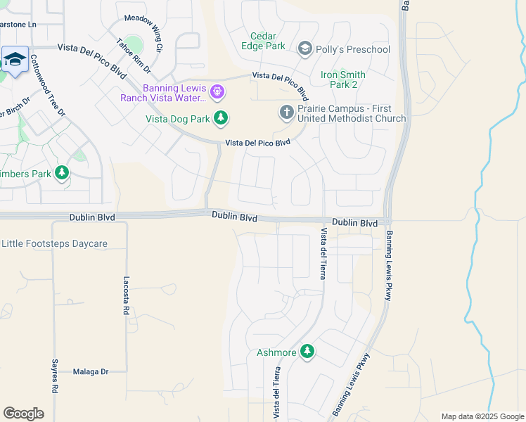 map of restaurants, bars, coffee shops, grocery stores, and more near 6222 John Muir Trail in Colorado Springs