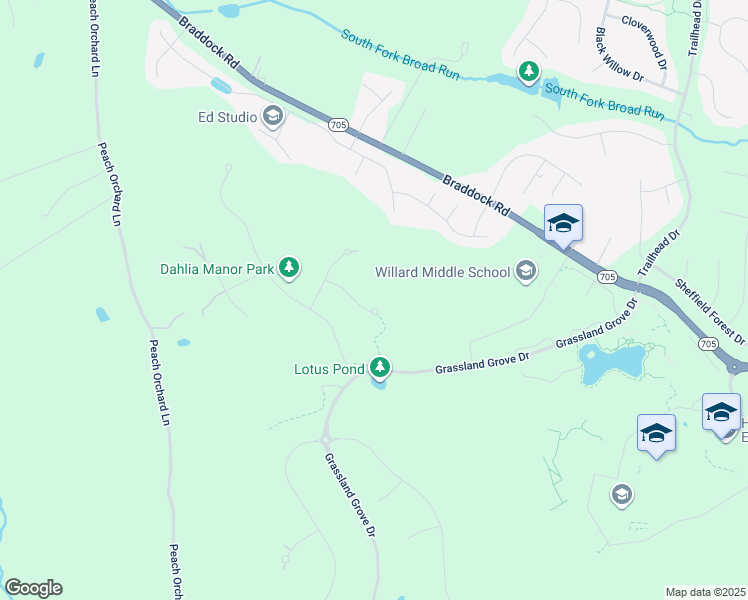 map of restaurants, bars, coffee shops, grocery stores, and more near 24966 First Harvest Court in Aldie