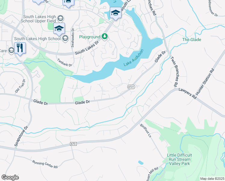 map of restaurants, bars, coffee shops, grocery stores, and more near 11151 Timberhead Court in Reston