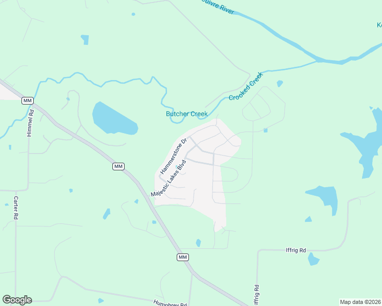 map of restaurants, bars, coffee shops, grocery stores, and more near 10 River Rock Drive in Moscow Mills