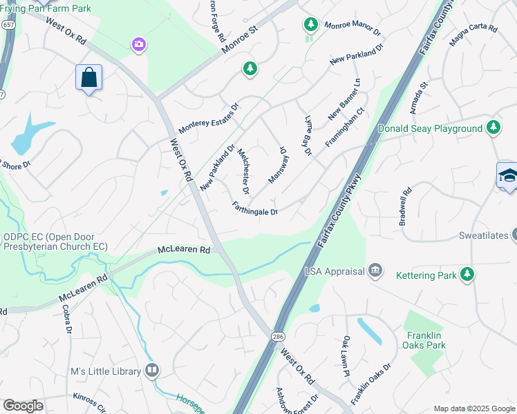 map of restaurants, bars, coffee shops, grocery stores, and more near 13026 Farthingale Drive in Herndon