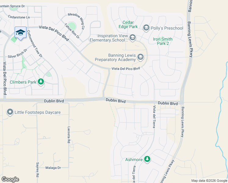map of restaurants, bars, coffee shops, grocery stores, and more near 6490 John Muir Trail in Colorado Springs