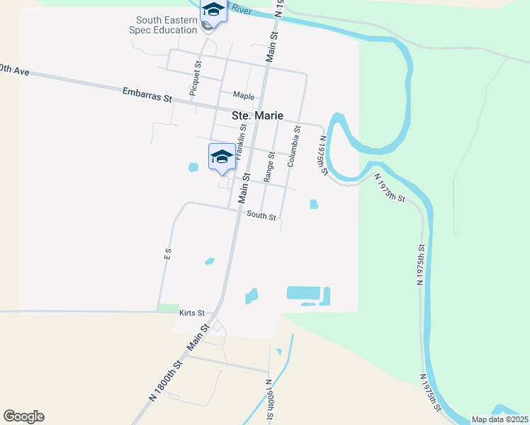 map of restaurants, bars, coffee shops, grocery stores, and more near 320 Range Street in Sainte Marie