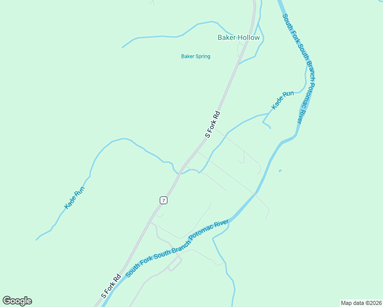 map of restaurants, bars, coffee shops, grocery stores, and more near 11127 South Fork Road in Moorefield