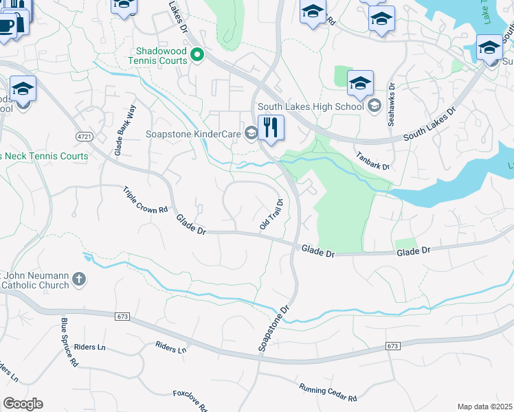 map of restaurants, bars, coffee shops, grocery stores, and more near 11569 Shadbush Court in Reston
