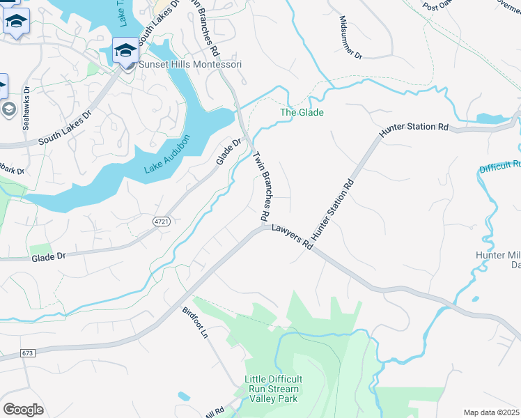 map of restaurants, bars, coffee shops, grocery stores, and more near 10915 Howland Drive in Reston