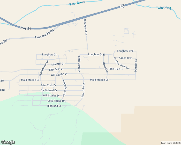 map of restaurants, bars, coffee shops, grocery stores, and more near 589 Maid Marian Drive in Divide