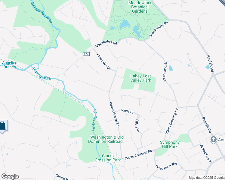 map of restaurants, bars, coffee shops, grocery stores, and more near 9702 Fosbak Court in Vienna