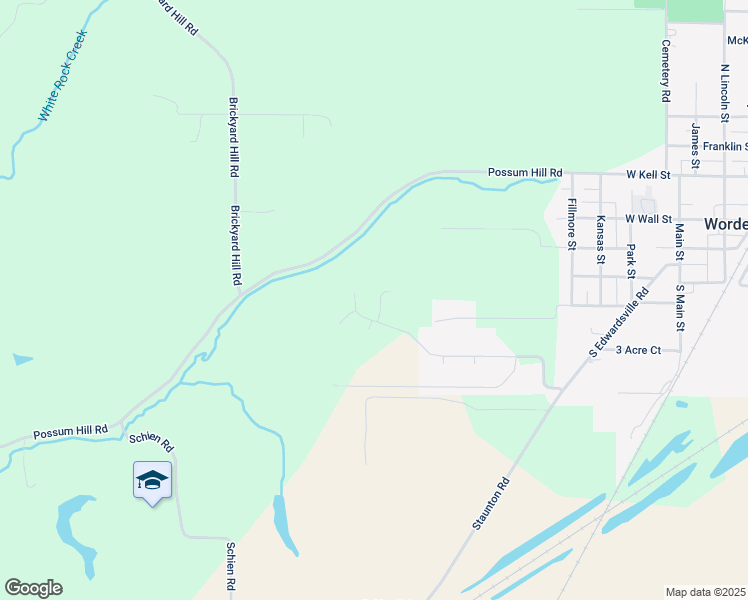 map of restaurants, bars, coffee shops, grocery stores, and more near 7509 Pinnacle Drive in Worden