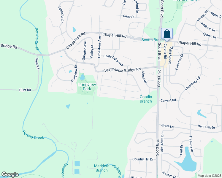 map of restaurants, bars, coffee shops, grocery stores, and more near 4701 West Knox Drive in Columbia