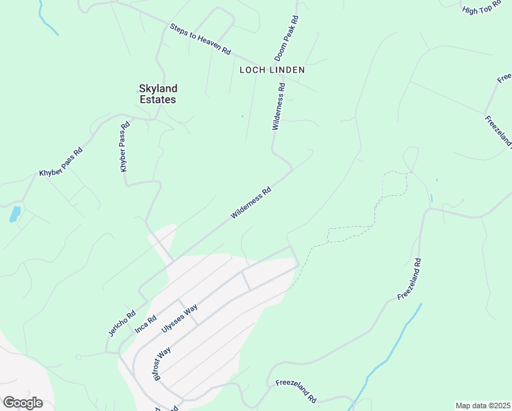 map of restaurants, bars, coffee shops, grocery stores, and more near 530 Wilderness Road in Skyland Estates