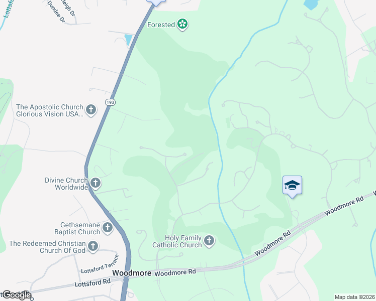map of restaurants, bars, coffee shops, grocery stores, and more near 11822 Brookeville Landing Court in Bowie